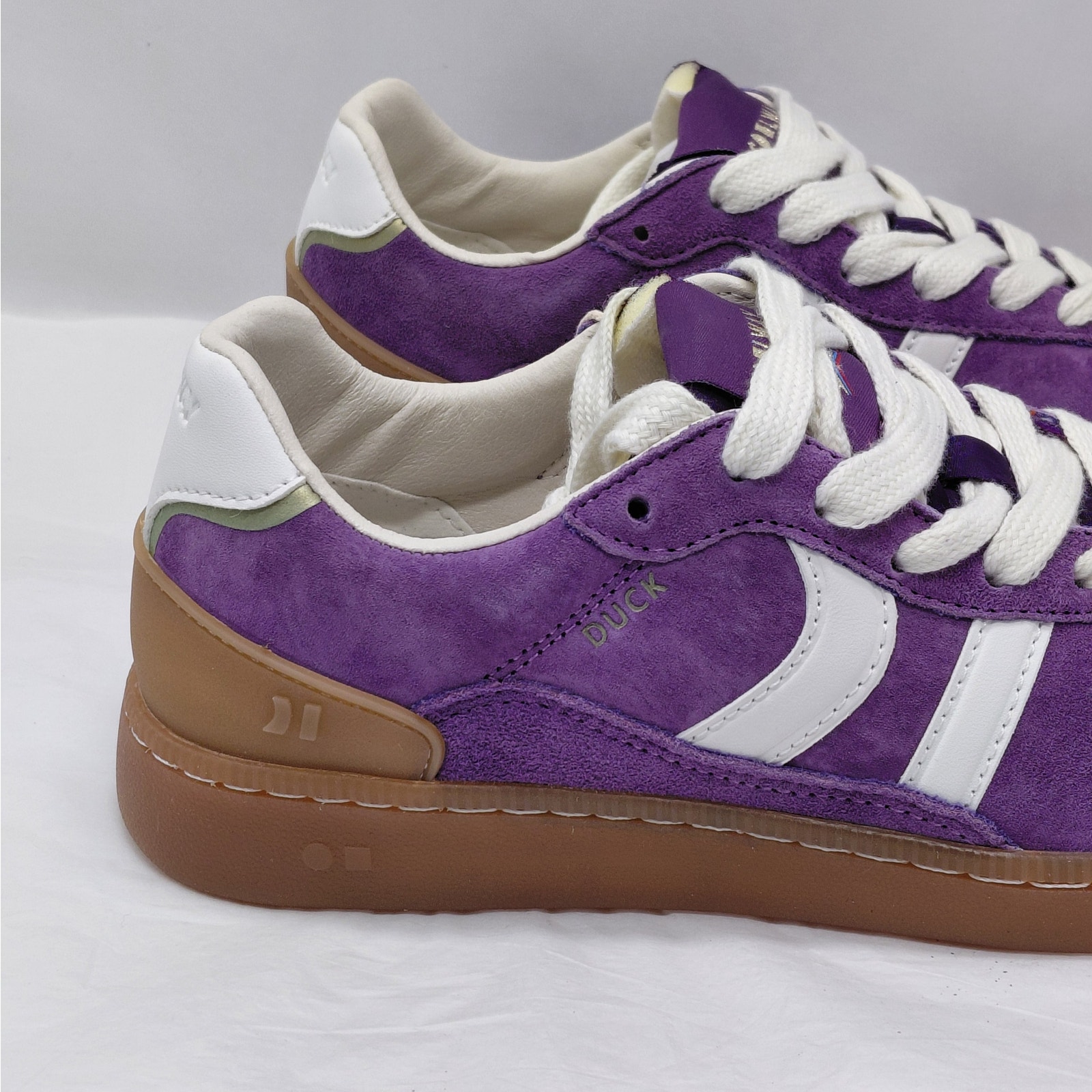 Coolway Womens Duck Athletic Sneakers Size 7.5 Purple Suede Gum Sole Y2k Indie — image 7 of 8